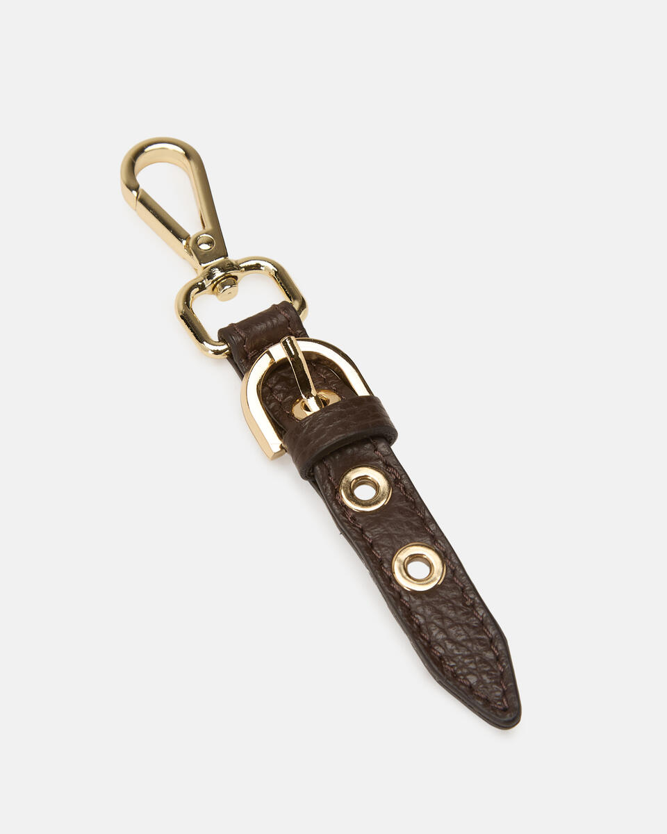 EVA SOFT CHARM Schokolade  - Damen Schlüsselanhänger - Damen Zubehör - Zubehor - Cuoieria Fiorentina
