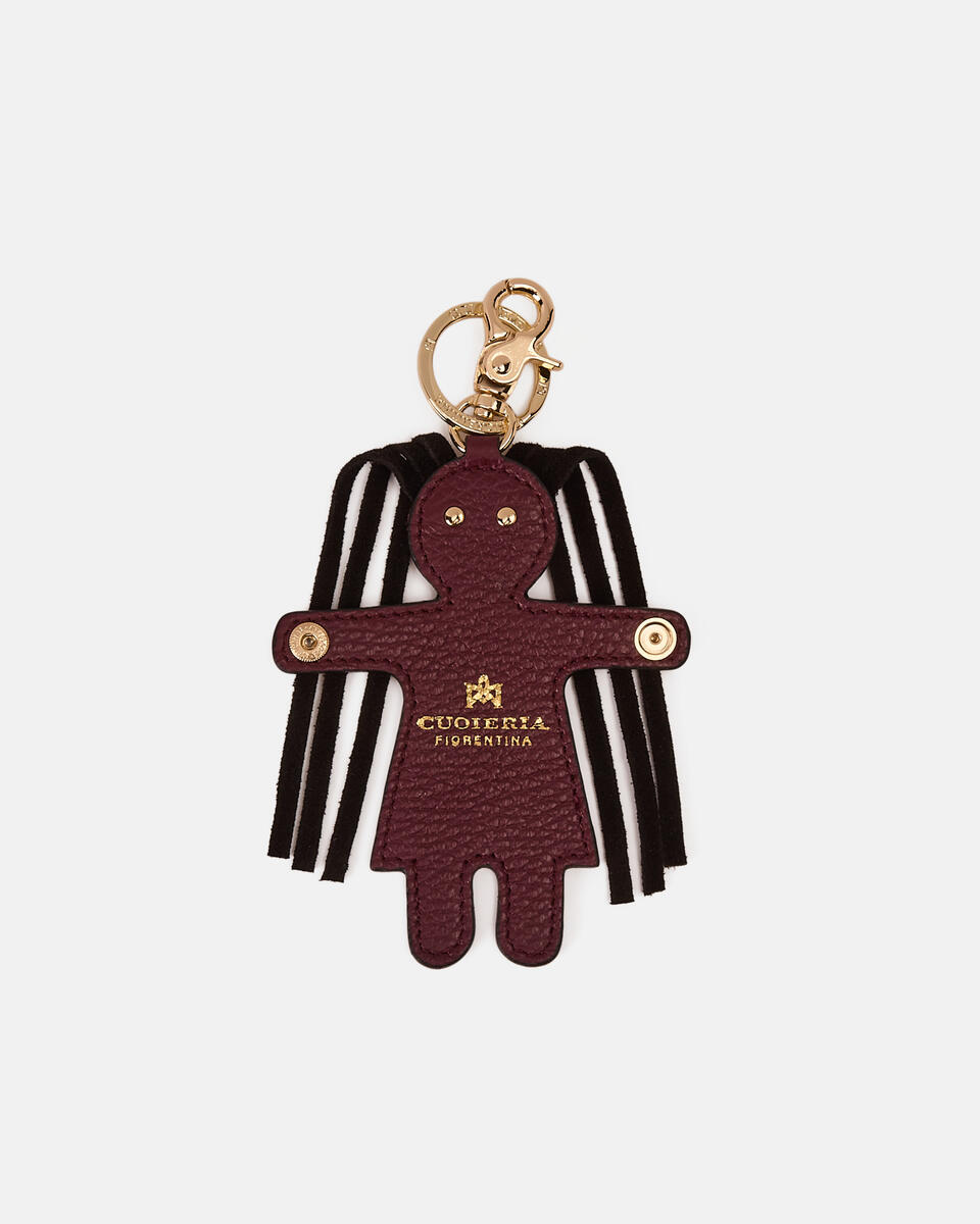 CHARM Bordeaux  - Damen Schlüsselanhänger - Damen Zubehör - Zubehor - Cuoieria Fiorentina