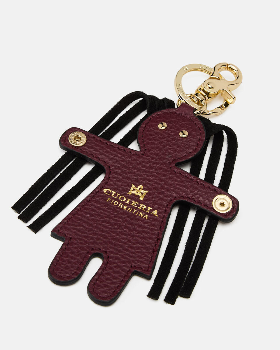 CHARM Bordeaux  - Damen Schlüsselanhänger - Damen Zubehör - Zubehor - Cuoieria Fiorentina