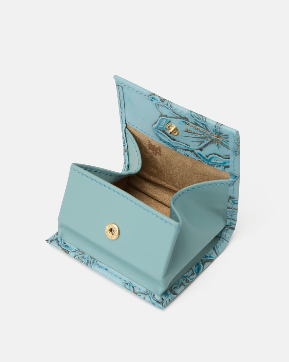 Geldbörse Hellblau  - Damen Brieftaschen - Brieftaschen - Cuoieria Fiorentina