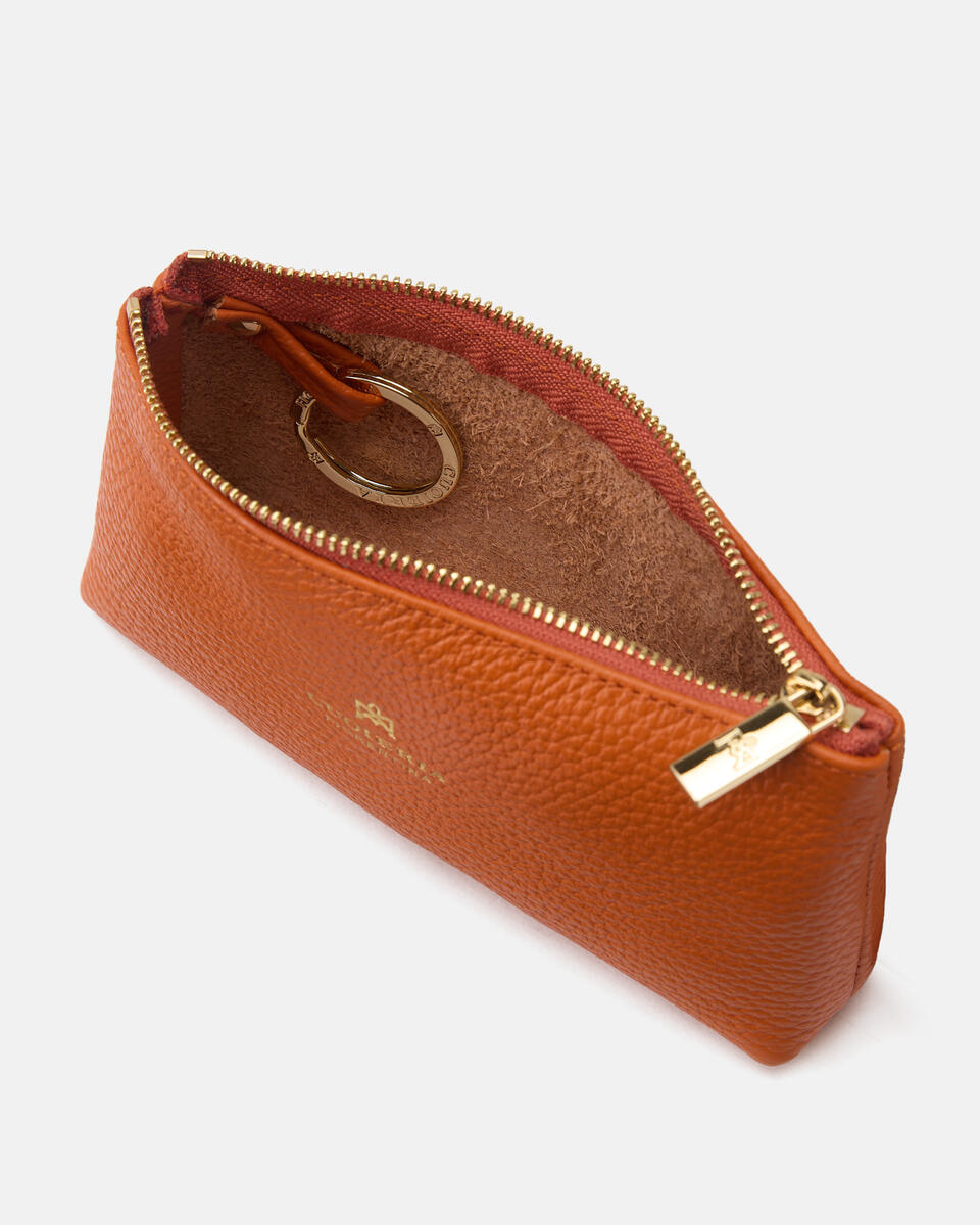 Schlüssel-Etui Orange  - Damen Schlüsselanhänger - Damen Zubehör - Zubehor - Cuoieria Fiorentina