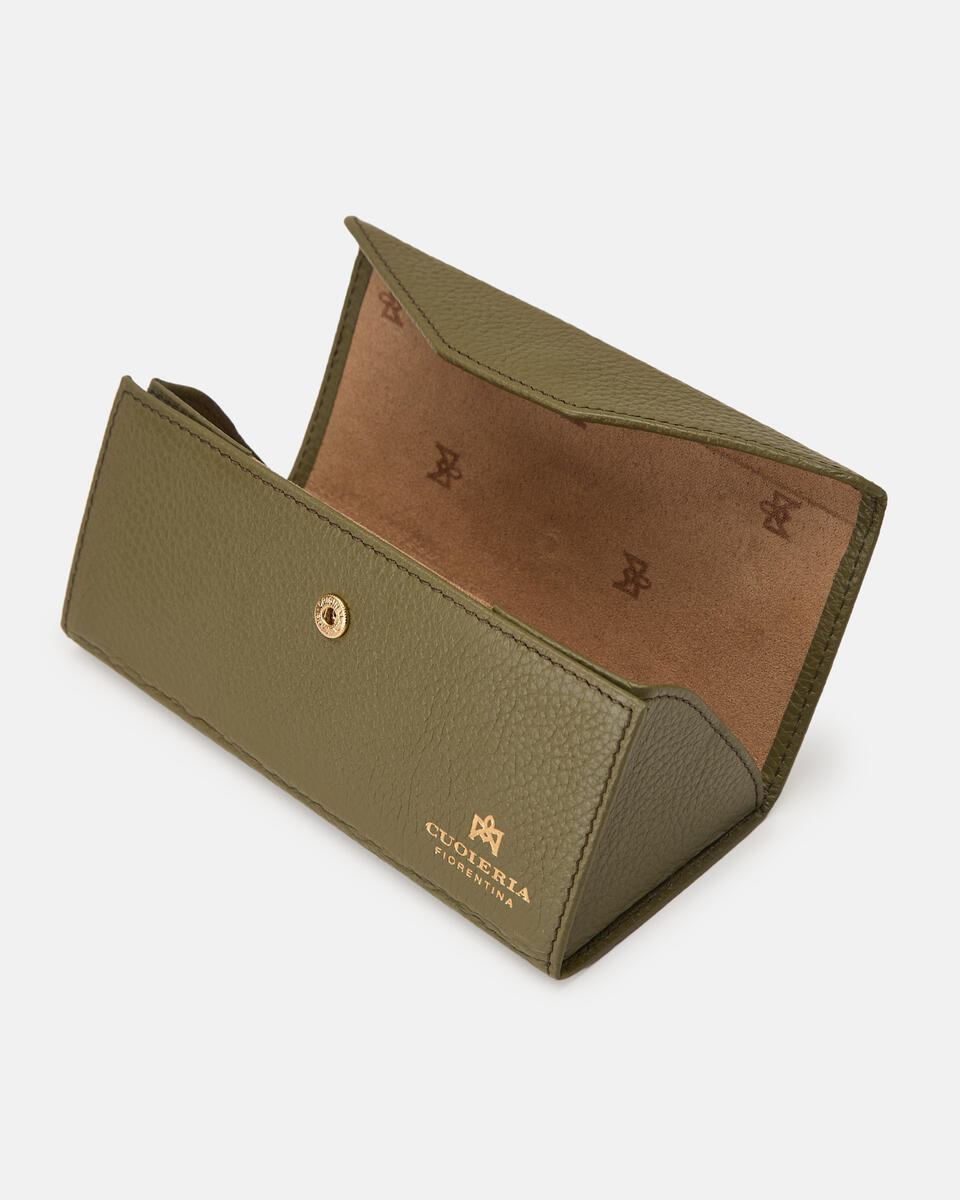 Faltbarer Brillenhalter MilitÄr  - Reisezubehör - Reisentaschen - Cuoieria Fiorentina