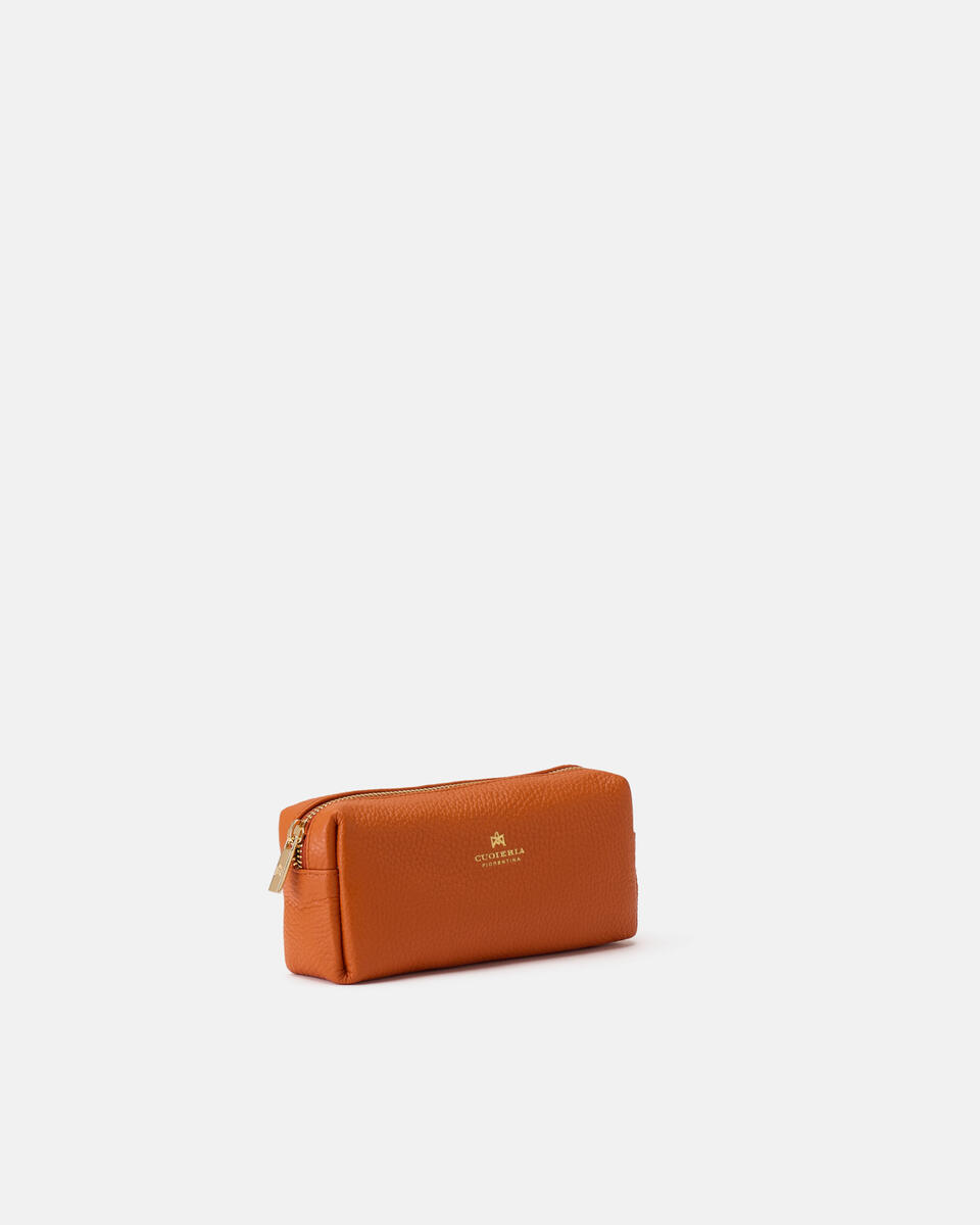Make Up Tasche Orange  - Necessaire - Damen Zubehör - Zubehor - Cuoieria Fiorentina