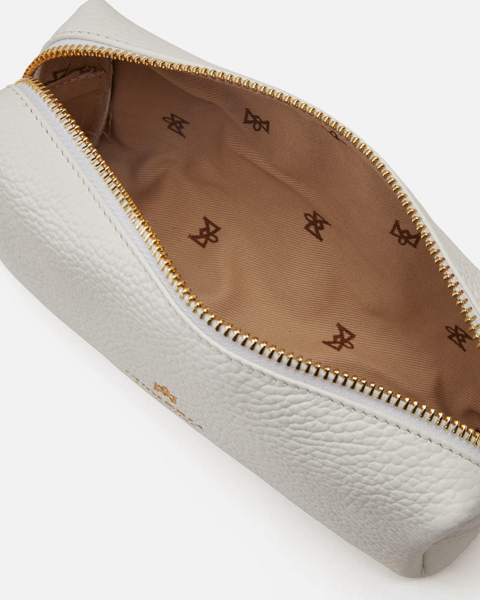 Make Up Tasche Weiss  - Necessaire - Damen Zubehör - Zubehor - Cuoieria Fiorentina