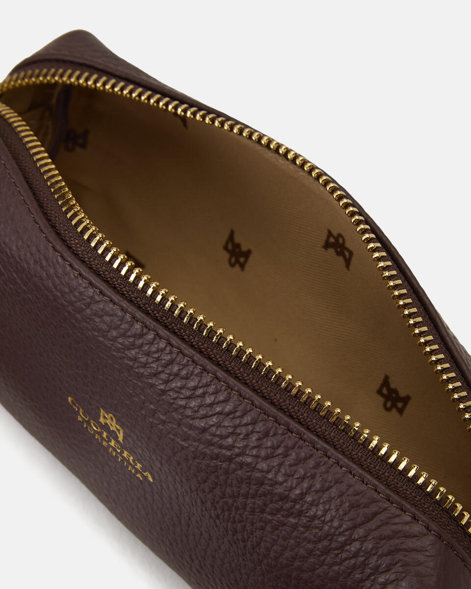 Make Up Tasche Coffee  - Cuoieria Fiorentina
