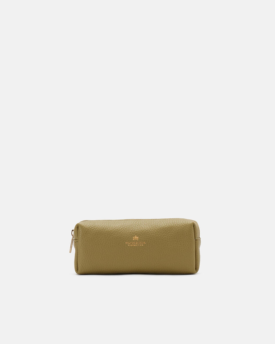 Make Up Tasche Olive  - Zubehor - Special Price - Cuoieria Fiorentina