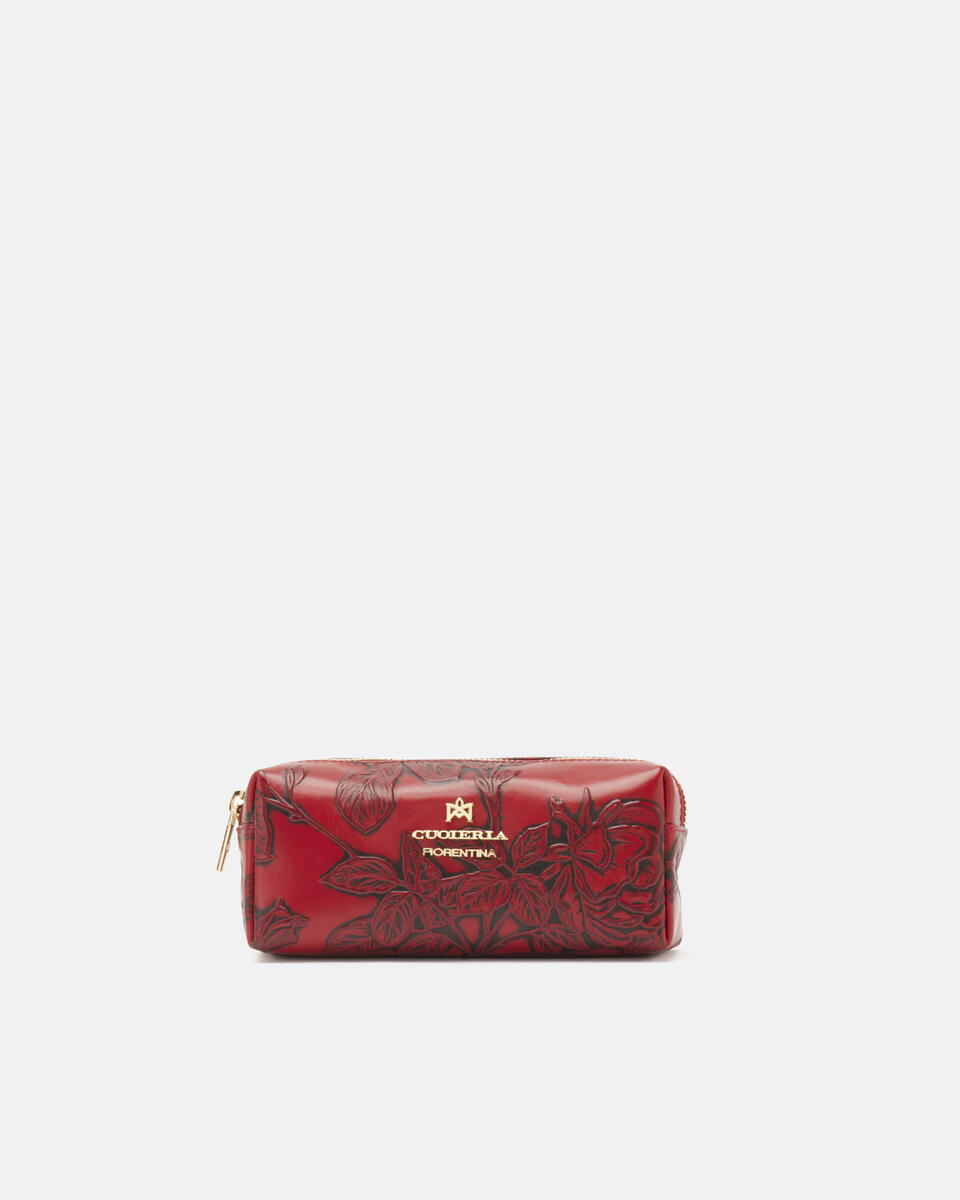 Make Up Tasche Rot  - Necessaire - Damen Zubehör - Zubehor - Cuoieria Fiorentina