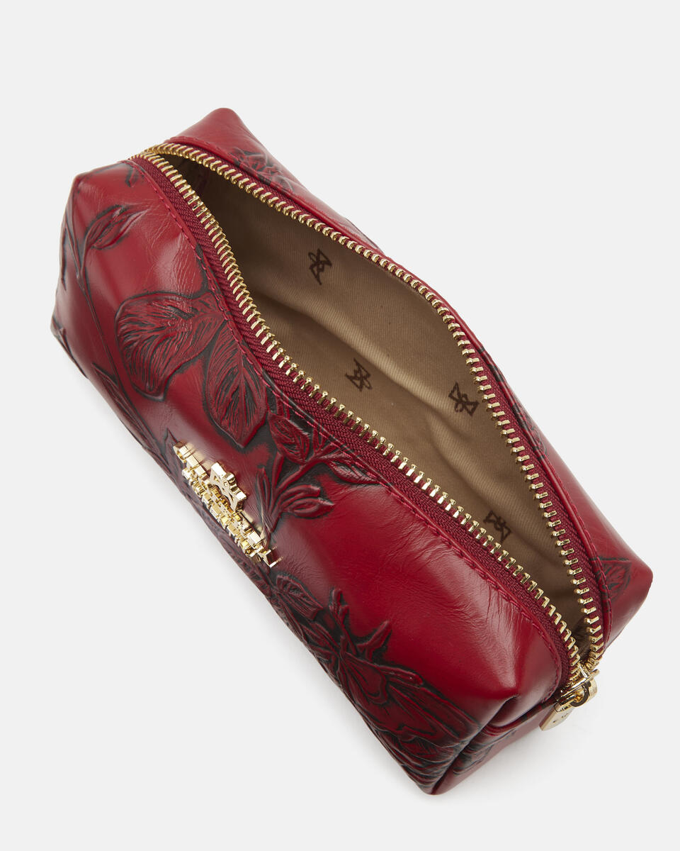 Make Up Tasche Rot  - Necessaire - Damen Zubehör - Zubehor - Cuoieria Fiorentina