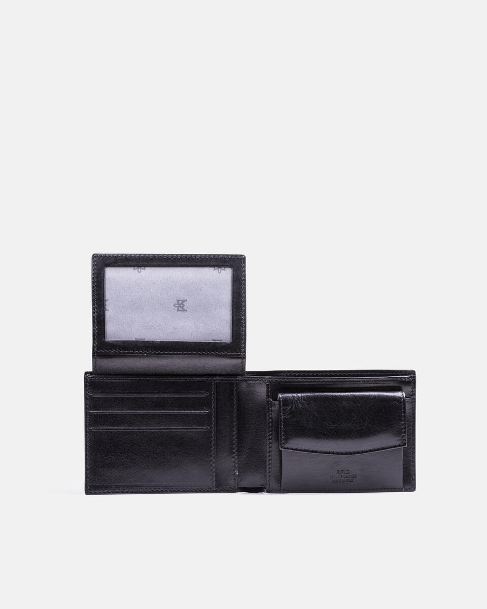 Grosse Brieftasche Schwarz  - Damen Brieftaschen - Herren Brieftaschen - Brieftaschen - Cuoieria Fiorentina
