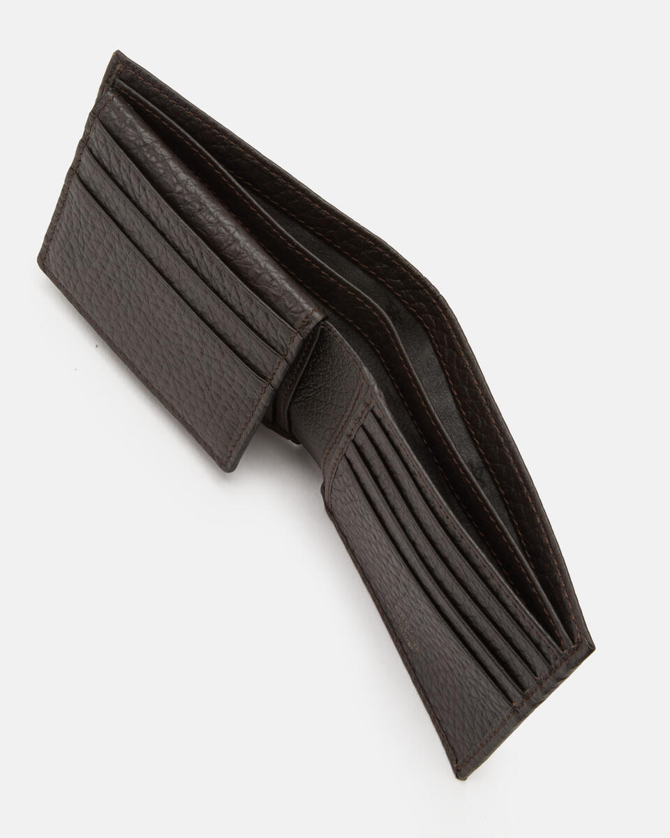 BRIEFTASCHE MIT DOKUMENTENFACH Dunkelbraun  - Herren Brieftaschen - Brieftaschen - Cuoieria Fiorentina