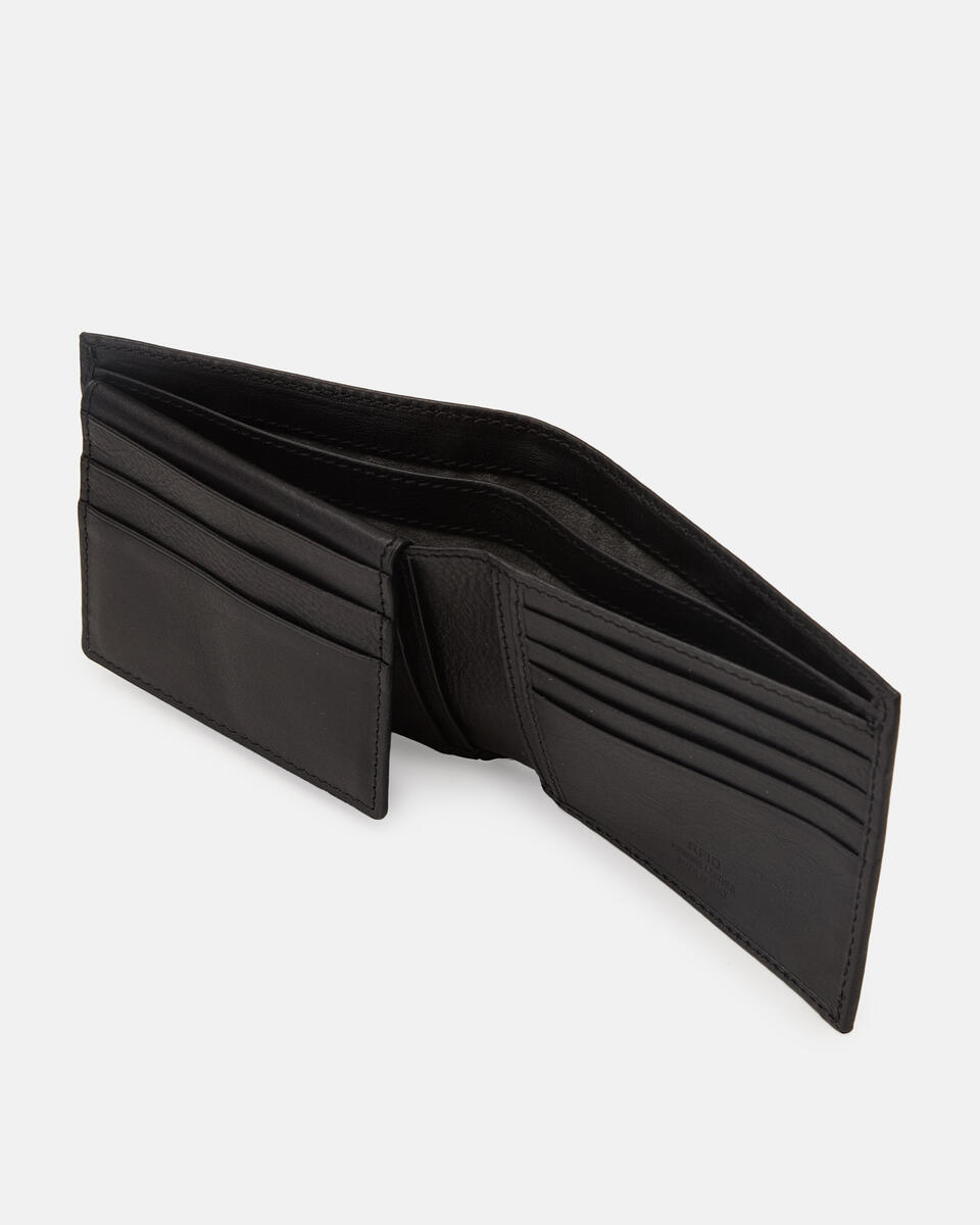 BRIEFTASCHE MIT DOKUMENTENFACH Schwarz  - Damen Brieftaschen - Herren Brieftaschen - Brieftaschen - Cuoieria Fiorentina