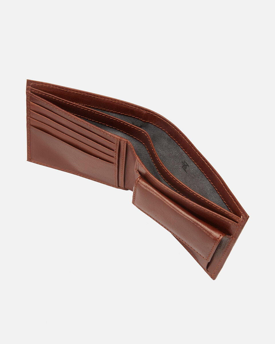 Brieftasche mit Münzfach Braun  - Damen Brieftaschen - Herren Brieftaschen - Brieftaschen - Cuoieria Fiorentina