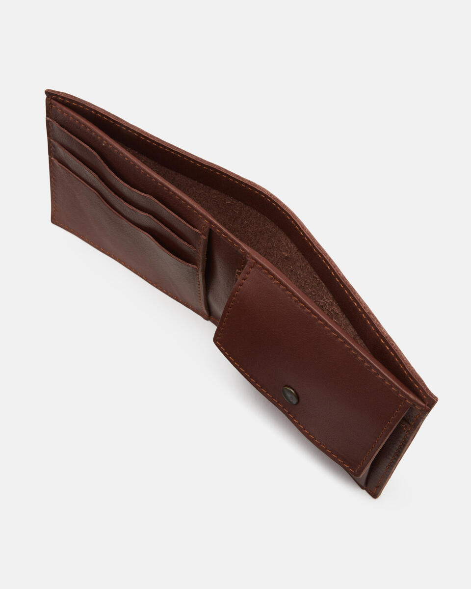 BRIEFTASCHE MIT MÜNZFACH Burned  - Herren Brieftaschen - Brieftaschen - Cuoieria Fiorentina