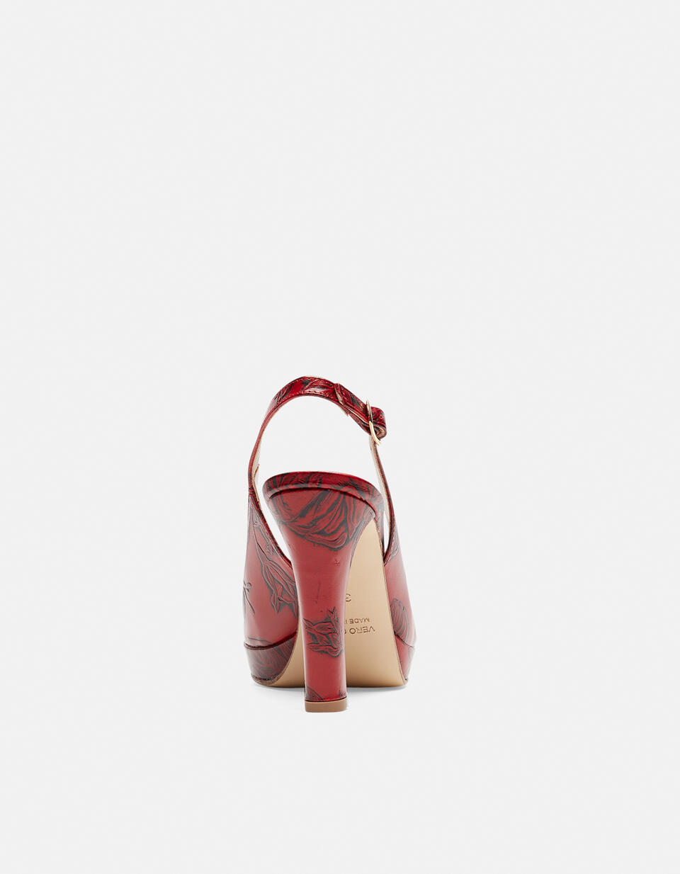 Monroe Sandale Rot  - Schuhe - Special Price - Cuoieria Fiorentina